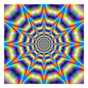 Psychedelic Wheel Photo Print