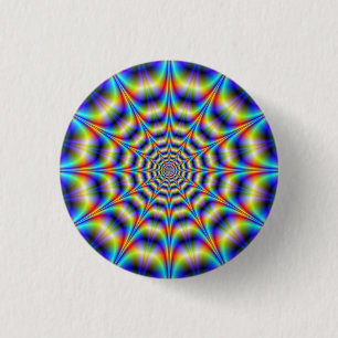 Psychedelic Wheel Pinback Button