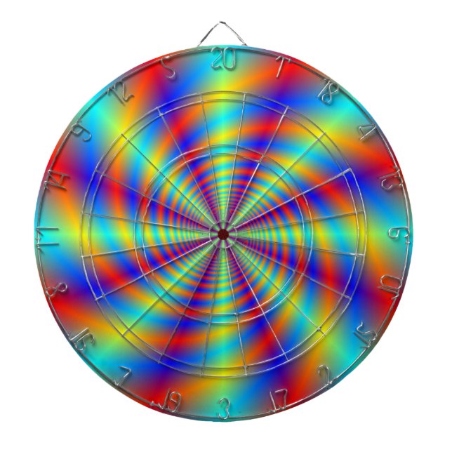 Psychedelic Whirl Dartboard (Front)