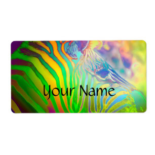 Psychedelic Wild Life Zebra + your text