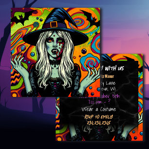Psychedelic Witch Halloween Party