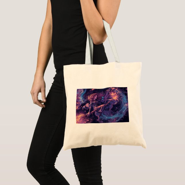 psychedelic witch totebag tote bag (Front (Product))