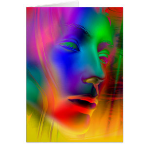 Psychedelic Woman Face