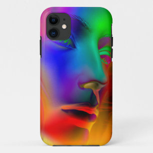 Psychedelic Woman Face iPhone 11 Case