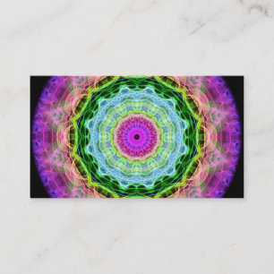 Psychedelic Wormhole kaleidoscope Business Card