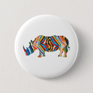 Psychedelic-Zebra-Unicorn 6 Cm Round Badge