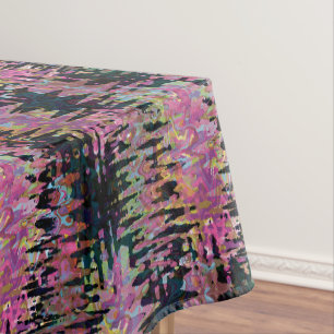 psychedelic zigzag tablecloth