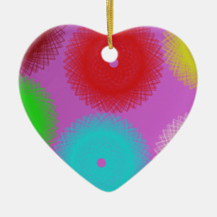 psychedelics colour pop colour ceramic tree decoration
