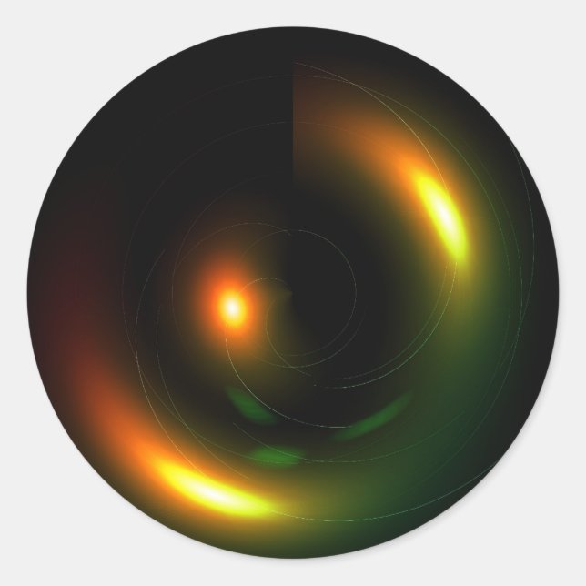 psychedelique classic round sticker (Front)