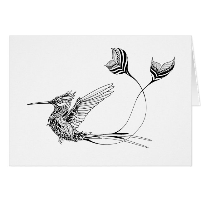 Psychedlic Bird Tattoo (Front Horizontal)