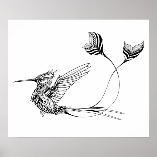 Psychedlic Bird Tattoo 2 Poster (Front)