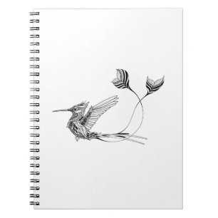 Psychedlic Bird Tattoo Notebook