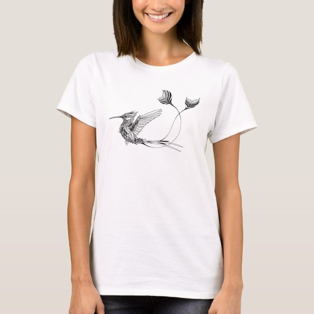 Psychedlic Bird Tattoo T-Shirt (Front)
