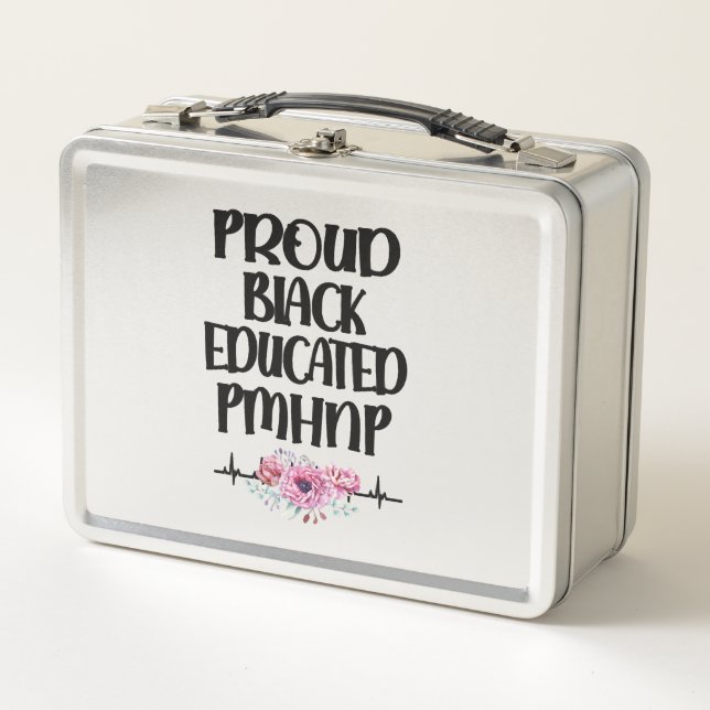 Psychiatric Mental Health Nurse Practitioner PMHNP Metal Lunch Box (Front)
