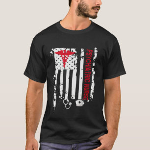 Psychiatric Nurse American Flag RN Mental Health P T-Shirt