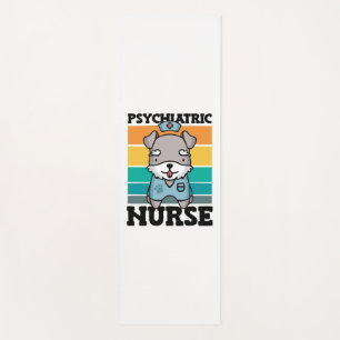 Psychiatric Nurse Dog Lover National Nurses Day Yoga Mat