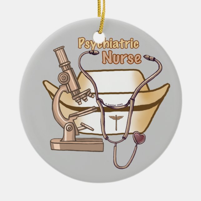 Psychiatric Nurse  Ornament (Front)