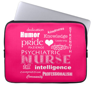 Psychiatric Nurse Pride/Attributes-Pink Candy Laptop Sleeve