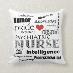 Psychiatric Nurse Pride+Heart Cushion