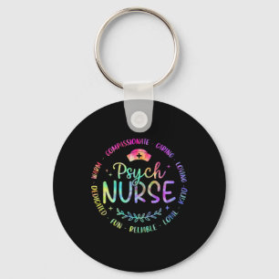 Psychiatric Nurse Rn Mental Health Psych Nurse Tie Key Ring