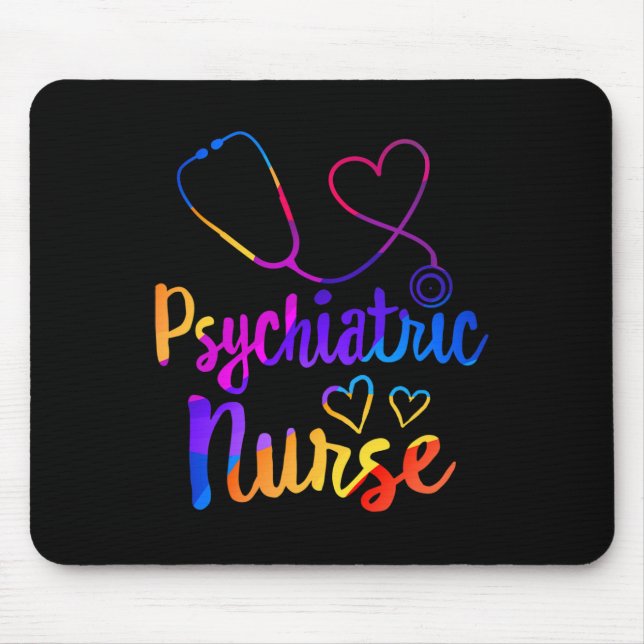 Psychiatric Nurse Week RN Mental Health Nursing Sc Mouse Mat (Front)