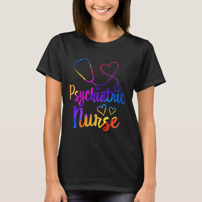 Psychiatric Nurse Week RN Mental Health Nursing Sc T-Shirt (Front)