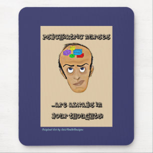 Psychiatric Nurses-Humour Cartoon Mouse Mat