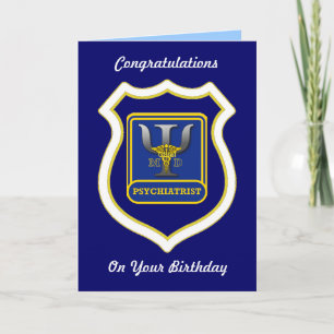 Psychiatrist Birthday Card