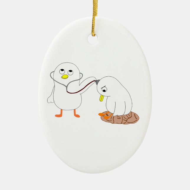 Psychiatrist Ceramic Tree Decoration (Front)