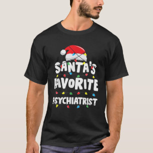 Psychiatrist Christmas Santa s Favourite Funny Gif T-Shirt