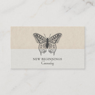 Psychiatrist Counsellor Therapy Butterfly Business Business Card