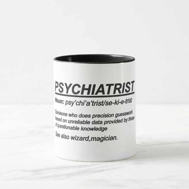 Psychiatrist Definition Mug (Center)