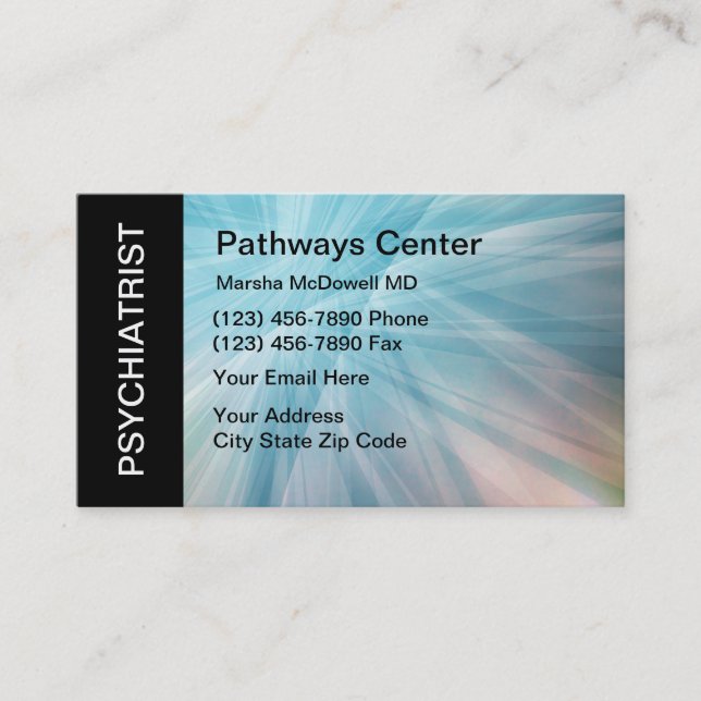 Psychiatrist Design Appointment Card (Front)