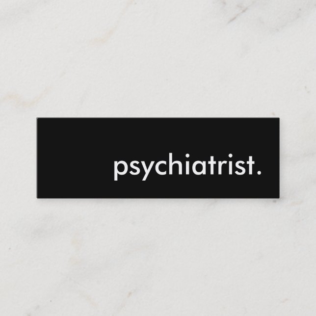 psychiatrist. mini business card (Front)
