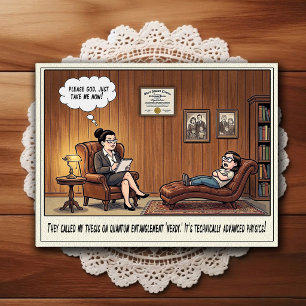 Psychiatrist Office Humour Cartoon Postcard