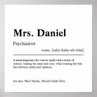 Psychiatrist Personalised Gift
