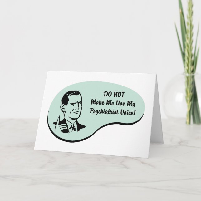 Psychiatrist Voice Card (Front)