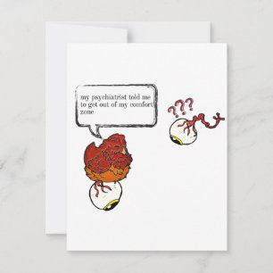 Psychiatrist Zombie Funny Thank You Card