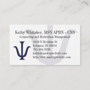Psychiatry Business Card