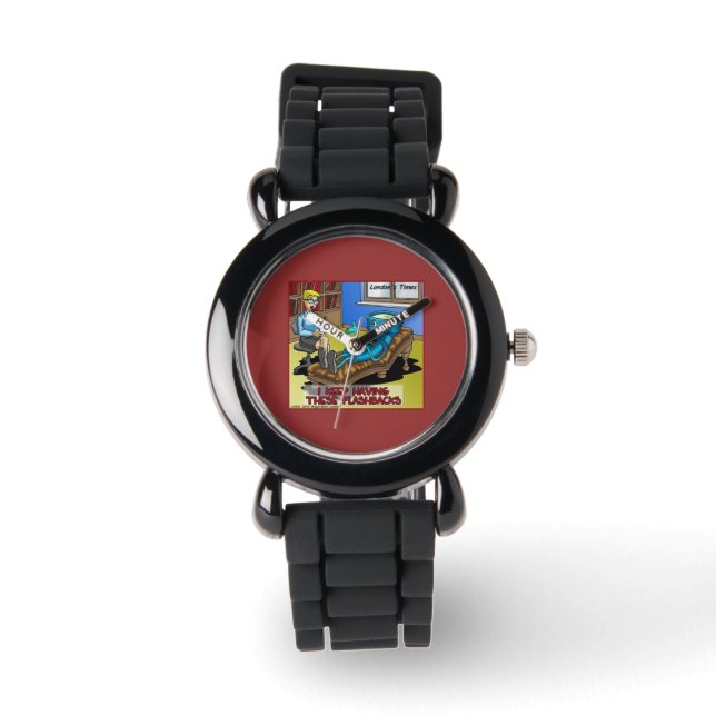 Psychiatry: Having Flashbacks Funny Cartoon Watch (Front)