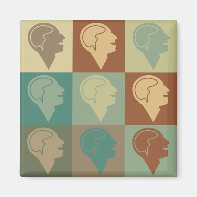 Psychiatry Pop Art Magnet (Front)