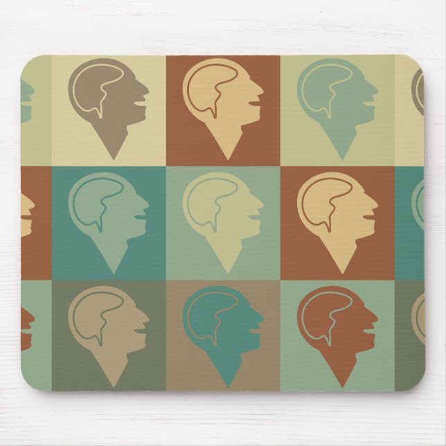 Psychiatry Pop Art Mouse Mat (Front)