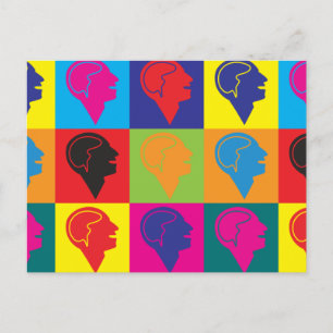 Psychiatry Pop Art Postcard