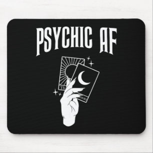 Psychic Af Funny New Age Occult Tarot Clairvoyant Mouse Mat