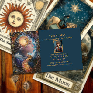 Psychic Counseling & Tarot Reading Business Card