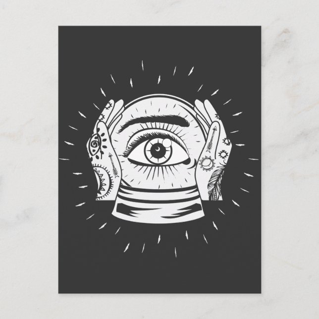 Psychic Crystal Ball Fortune Tellers Postcard (Front)