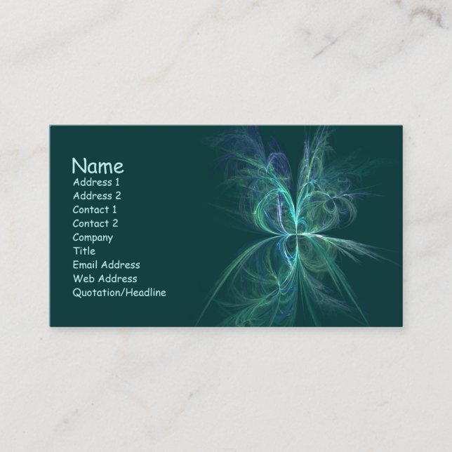 Psychic Energy Fractal Business Card (Front)