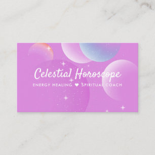 Psychic Energy Healing Galaxy Spiritual Balloons Business Card