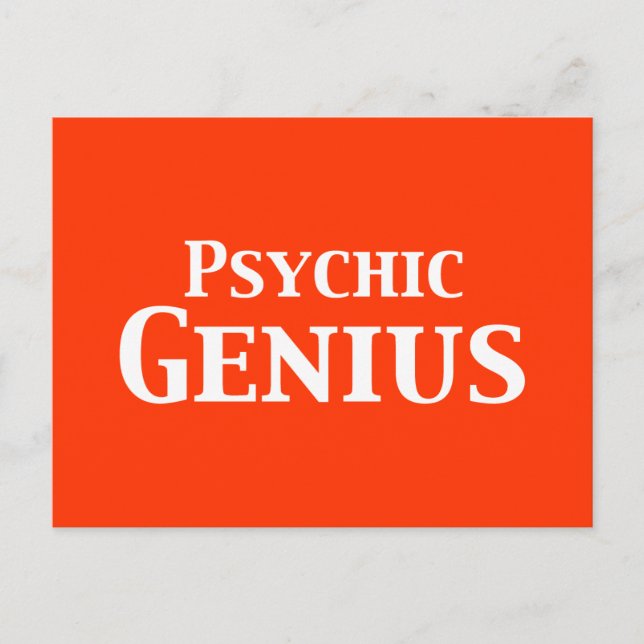 Psychic Genius Gifts Postcard (Front)