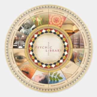 Psychic Library Classic Round Sticker
